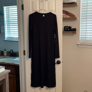 Ribbed Black Old Navy Dress